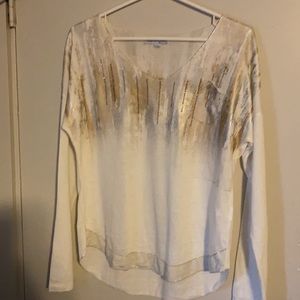Light weight long sleeve shirt w embellishments
